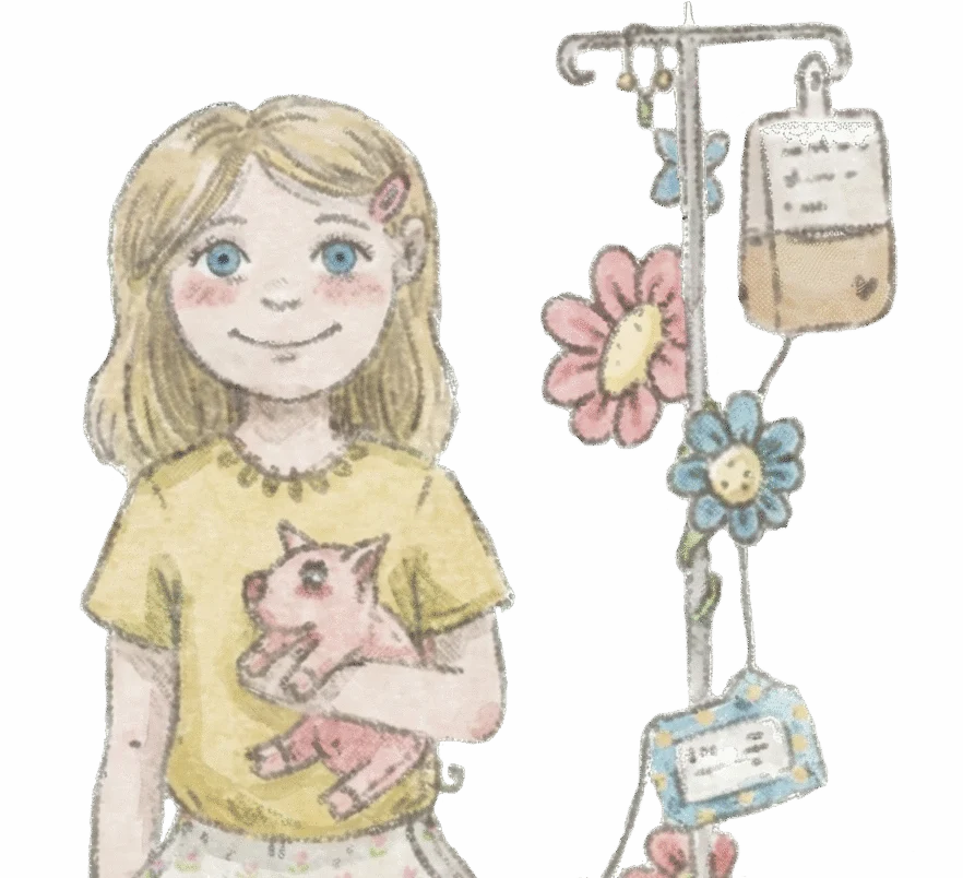 Illustration of Lily smiling